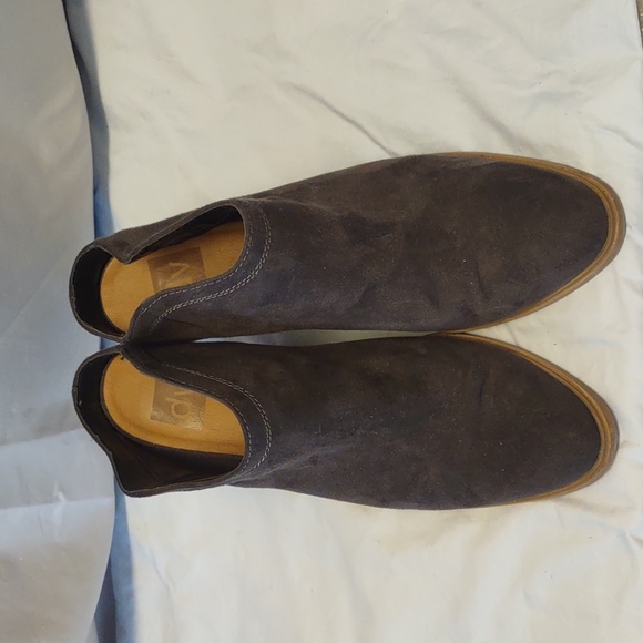 DV by Dolce Vita Dark Green/Grey Heeled Boots Size 10 Medium - Picture 2 of 14